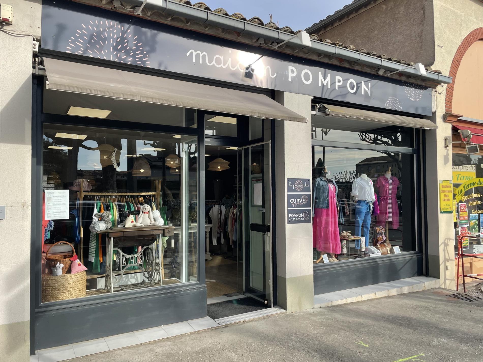 Maison Pompon : du 34 au 52, magasin de vêtement et mercerie à Castelnaudary (11).